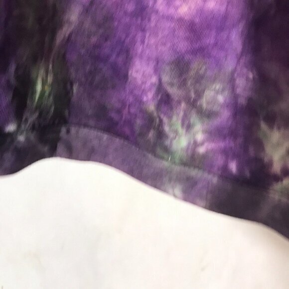 Planet Hollywood Paris Puffy Sleeves Vintage Reworked Tie Dye Shirt Purple Large - Picture 8 of 8